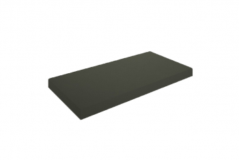 Italy Sanitair Marmaris Topblad 40x22x2,5 cm mat zwart