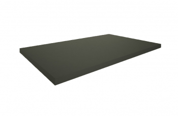 Italy Sanitair Marmaris Topblad 80x46x2,5 cm mat zwart