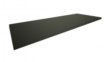 Italy Sanitair Marmaris Topblad 120x46x2,5 cm mat zwart