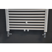 Luxe radiator aansluitset recht chroom