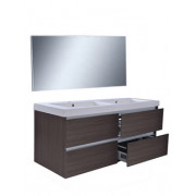 Vision meubelset (incl. spiegel) 120 cm houtnerf grijs
