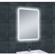 Quatro spiegel rechthoek met LED, dimbaar en spiegelverwarming 70 x 50 cm