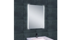 Duo spiegel rechthoek met LED 52 x 70 cm