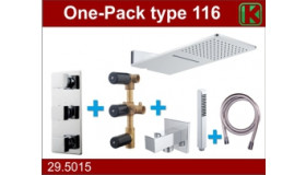 one-pack inbouwthermostaatset type 116 CHR (24x55)