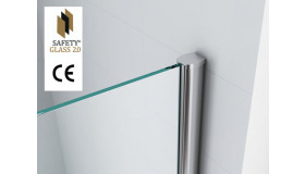 Graffic inloopdouche 1200 x 2000 x 10 mm nano safety glass folie helder glas/chroom