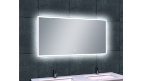 Quatro spiegel rechthoek met LED, dimbaar en spiegelverwarming 120 x 60 cm