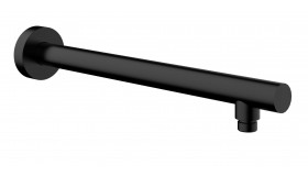 Caral douchearm recht met muurbevestiging 45 cm mat zwart