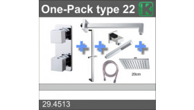 one-pack inbouwthermostaatset type 22 (20cm)